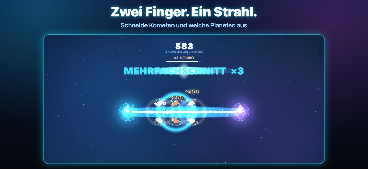 Mehrfachschnitt — ein Strahl, mehrere Kometen