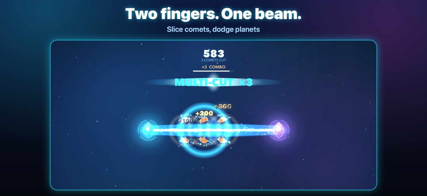 Multi-slice — one beam, several comets