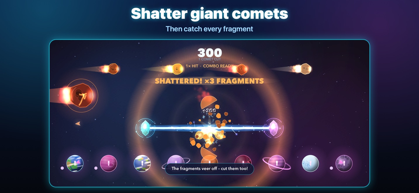 Giant comets break into fragments